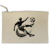 'Soccer Player' Canvas Clutch Bag/Accessory Case (CL00043429)