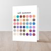 CafePress Color Analysis Card Soft Summer Folded Greeting Card Matte