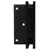 CRL V1E044MBL Matte Black Vienna 044 Series Wall Mount Offset Back Plate Hinge
