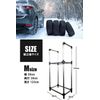 Tire Rack Tire Protect Cover with Steel Rack Assembly Type Silver 4 Pcs Medium