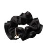 shefun JP125 Scrunchie, Voluminous Pearl, Satin, Elegant, Stylish, Adult, Daily Hair Ornament, 4 Colors, black (black 19-3911tcx)