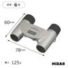 Misar Tech Compact Folding Binoculars Free Focus 6x 0.7 inch (18 mm) Caliber CB-101 Silver