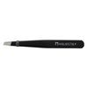 Slant Tweezers - Majestik+ Professional Stainless Steel Slant Tip Tweezer - The Best Precision Eyebrow Tweezers for Your Daily Beauty Routine! in Black
