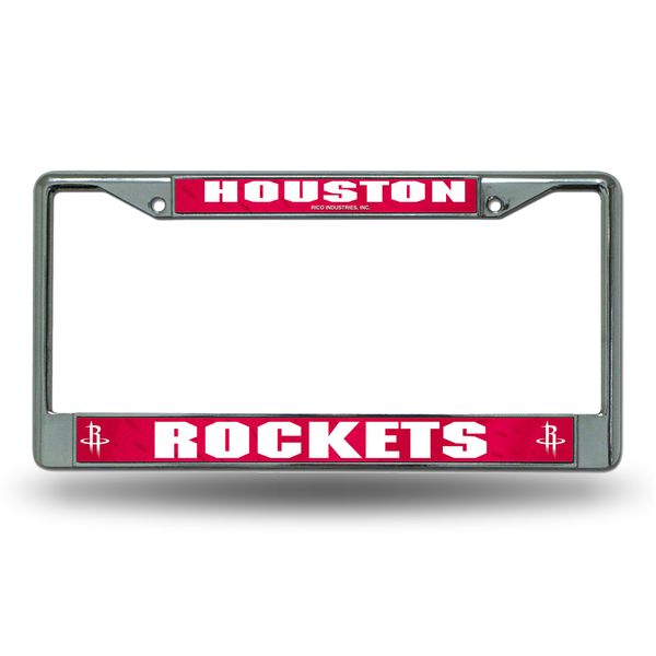 NBA Houston Rockets Standard Chrome License Plate Frame