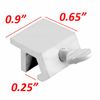 High Security Quick Installation Aluminum Sliding Screw Window Lock Silver NEW