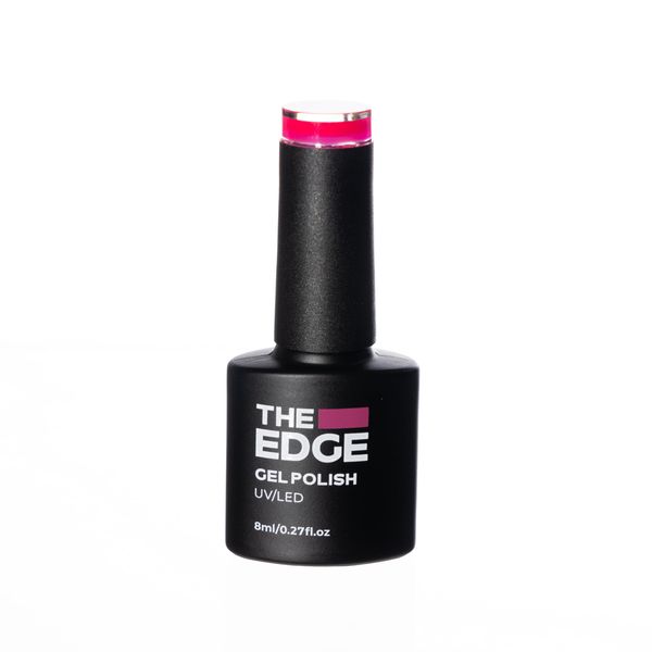 THE EDGE Gel Nail Polish 8ml - The Bright Pink - UV/LED Manicure/Pedicure for Salon & Home Use, Highly Pigmented/Long Lasting/2-Coat Coverage