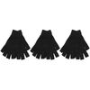 3 Pairs Mens Fingerless magic gloves