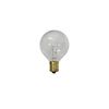 Sival - Replacement Globe Light Bulb, G50, 7W/130V, E17 (C9) Intermediate Base, Clear, 25 Pack (G16-1/2)