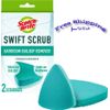 Swift Scrub Bathroom Buildup Remover Cleaner Scrubber Pads Safe on Surfaces -2pc
