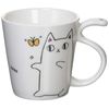 3 Brothers Cat Tail Mug, Shiro 13010