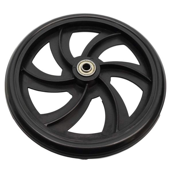 Deluxe Silver Lightweight 4 Wheel Rollator - Replacement Rear Wheel