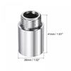 uxcell Nickel Plated Brass Extension Pipe Fitting Screw Reducer Coupling Adapter Connector 30mm
