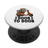 Door To Door Delivery Guy Package Delivering PopSockets Adhesive PopGrip
