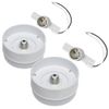 Commercial Electric 2 Pack 5" 50 Watt Equivalent White Integrated LED Flushmount