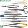 Dental Micro Surgery Instruments Kit Castroviejo Needle Holder Surgical Scissors