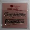Woodware Clear Magic Minis Just Words-Congratulations