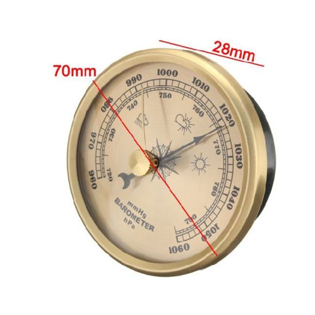 Wall Mounted Household Barometer Thermometer Hygrometer Weather Station  Hanging