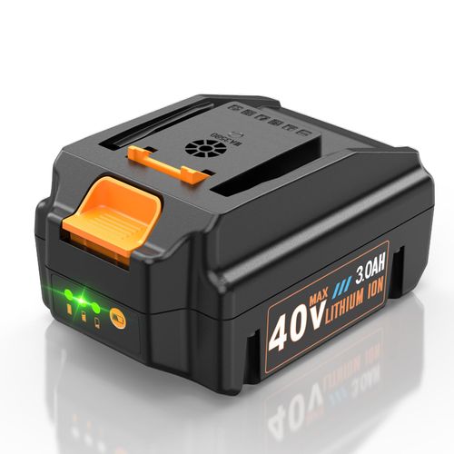 PENGJBATTER 40V 3Ah Replace Battery for Worx 40V Battery WA3580 - Compatible with Worx 40 Volt Cordless Tools WG180 WG280 WG380 WG580 & Charger WA3747 WA3877 (Not Fit 2x20V Tools & Nitro Series WG185)