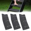 labwork RV Step Rugs 20 Inches, RV Step Covers Wrap with Spring 3 Packs Gray