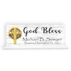 Personalized Baptism Gift God Bless With Name and Christening Date