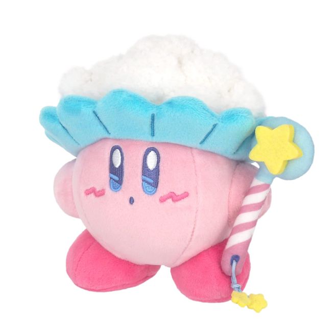 Sangei Trading Kirby KSD-01 Kirby Sweet Dreams Plush Stuffed Animal W6.5 x D4.7 x Height 5.5 inches (16.5 x 12 x 14 cm)