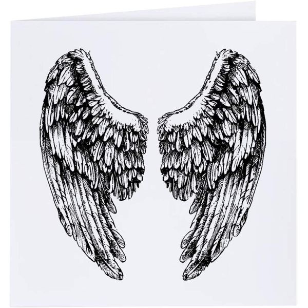 'Angel Wings' Blank Greeting Card (GC00061599)