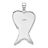 Silver  Antiqued Angel Wing Pendant QC9141