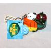 NEW WITH TAG  A BUG'S LIFE LIGHT UP KEYCHAIN ENEMY GRASSHOPPER APPLAUSE  3"