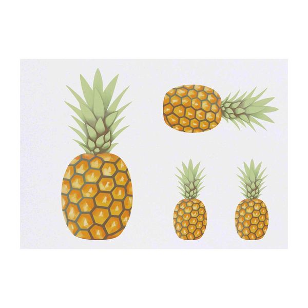 4 x 'Pineapple' Temporary Tattoos (TO00015787)