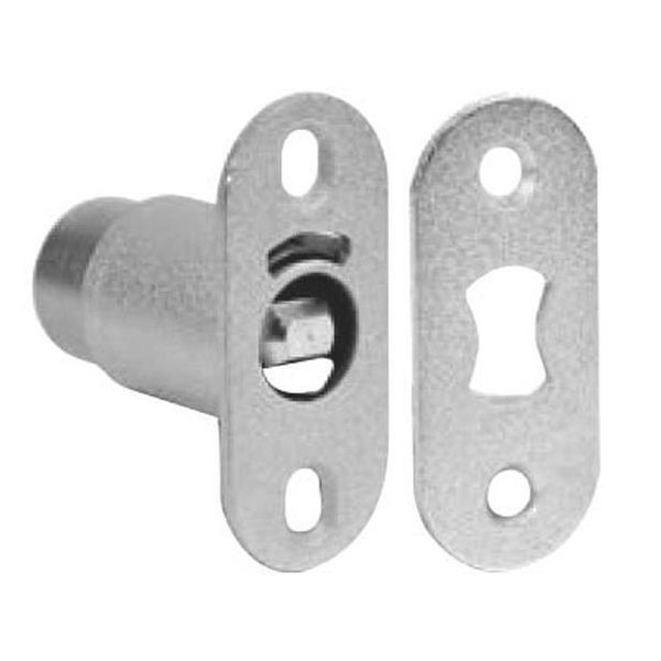 C8042-C415A-26D Sliding Door Lock, Disc Tumbler, 7/8" Cylinder Length, Satin Ch