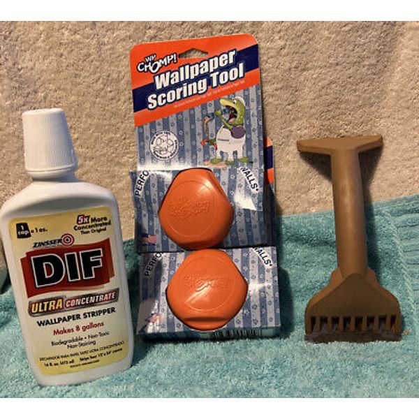 Wallpaper Removal Tools and Stripper DIF WP Chomp Scoring  (2)  &  Scraping Tool