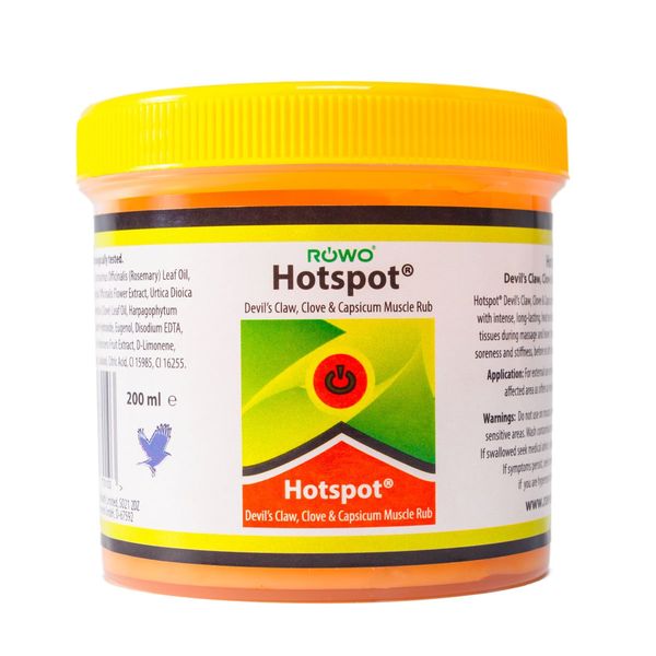 Hotspot Devils Claw, Clove and Capsicum Muscle Rub 200 ml tub