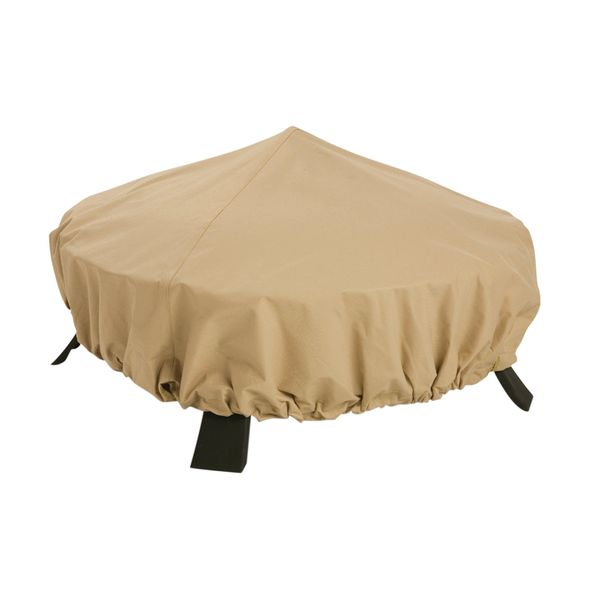 Classic Accessories Terrazzo Water-Resistant 36 Inch Full Coverage Square Fire Pit Cover