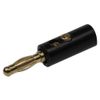 SF Cable Banana Plug Gold Plated Plastic - Black