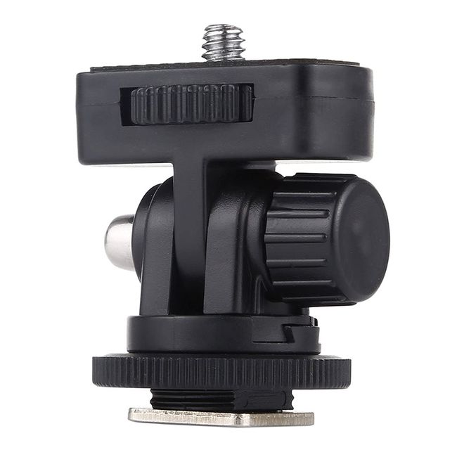 DeeploveUU 1/4" Thread Cold Shoe Tripod Mount Adapter Camera Mount Adapter Camera Cold Shoe Accessories (Black)