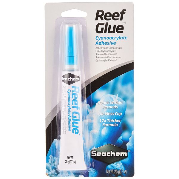 Seachem Reef Glue Cyanoacrylate Gel Coral Frag Mounting, 20g (001167)