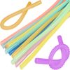 Bendable Straws - 11 inch Long Colored Flexible Straws - Bendy Drinking Straw Reusable - 14 Pack