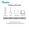 4 Pack Webbing Lifting Cargo Sling Duplex Hoist Strap Heavy Duty 2"x9'  3100lbs