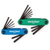Park Tool FWS-2 Fold-Up Wrench Set Tool,Blue/Green