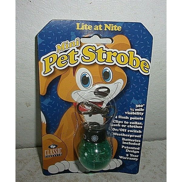 Mini Green Pet Strobe Light - New in Package