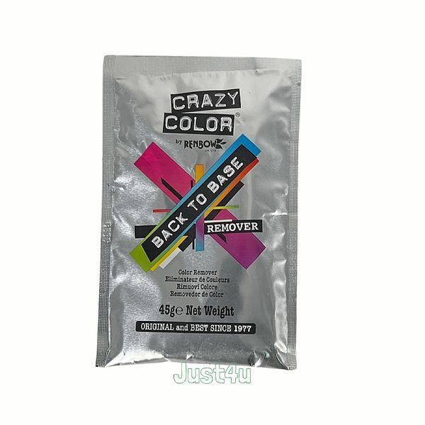 Crazy Color Back To Base Hair Color Remover RENBOW 45g *NEW*