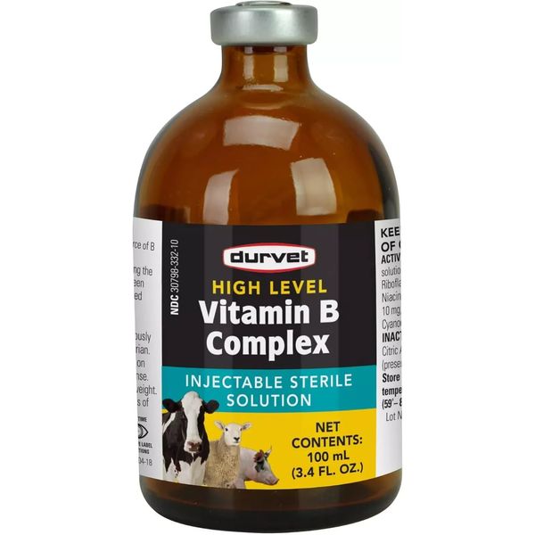 2 Pack High Level Vitamin B Complex Injectable Farming Livestock Care 100Ml