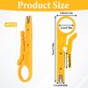 4 PCS Mini Wire Stripper, Small Cable Stripper Tool, Network Small Wire Cutters, Punch Down Tool Strippers for Network Telephone and Computer Cable