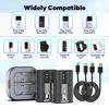 2-Pack V4 Replacement Battery with Charger Station for Ring-Doorbell Camera
