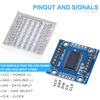 DAOKAI Dot Matrix Module 8x8 Dot Matrix LED Display Single Blue Light MCU Control Driver Board with Cable for Arduino Microcontroller(2pcs)
