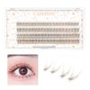 LASHIDOL Partial False Eyelashes, Mazek, Self False Eyelashes, Natural, Popular, DIY False Eyelashes, Easy, 0.4 - 0.5 inches (9 - 12 mm) (Cherry Blossom) (Fishtail Eyelashes, Brown)