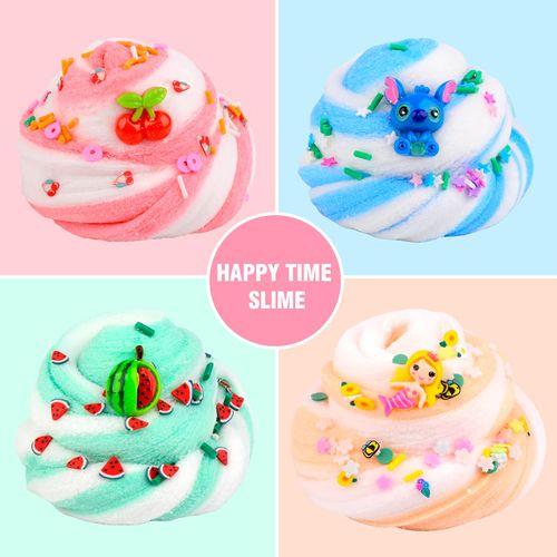 Kaoerdce Kids Cloud Slime 6 Pack Boxed, Soft, Non-Sticky, Scented, Boys Girls Fluffy Slime Kit for 4-12 Year-Old Birthday Party Favor Gifts, Toy Slime Supplies for Kids Age 4 5 6 7 8 9 10 11 12