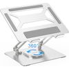 BoYata Laptop Stand for Desk, Adjustable Computer Stand with 360° Rotating Base