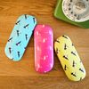 LAGO TERRA Pink Flamingo Print Hard Shell Glasses Case - Pink (Medium)