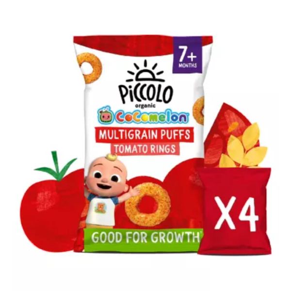 Piccolo Organic Puff  Rings Tomato 7m+ 15g 4s